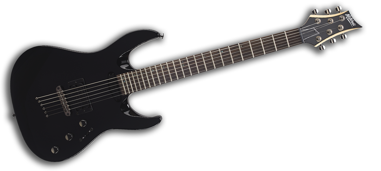 Mitchell Guitars MD200 : MD200BK angle 1600