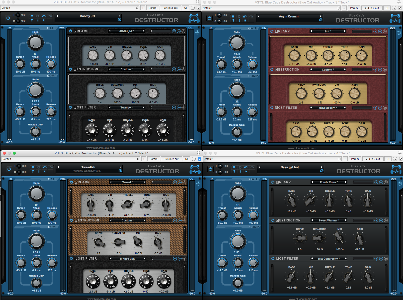 Blue Cat Audio Destructor : Amps