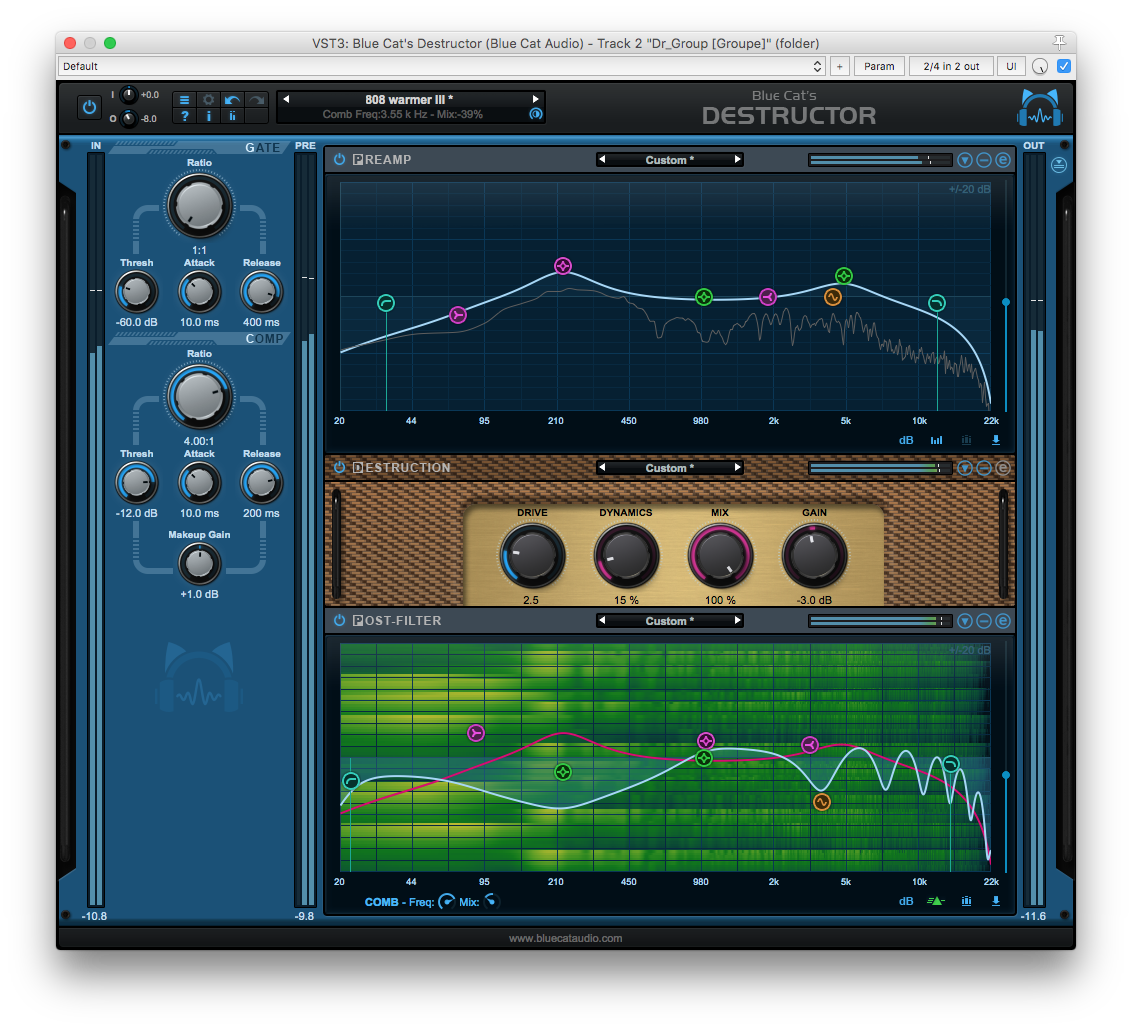 Blue Cat Audio Destructor : Spectrum