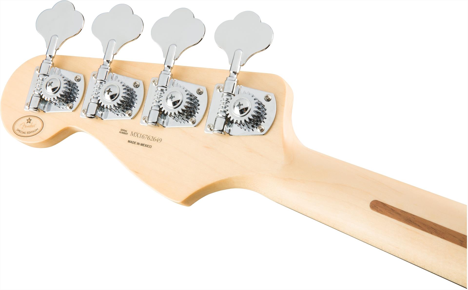 Fender Special Edition White Opal Jazz Bass : xxld 122917 0140501534 gtr hdstckbck 001 nr