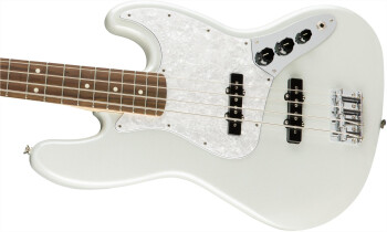 Fender Special Edition White Opal Jazz Bass : xxld 122914 0140501534 gtr cntbdyleft 001 nr