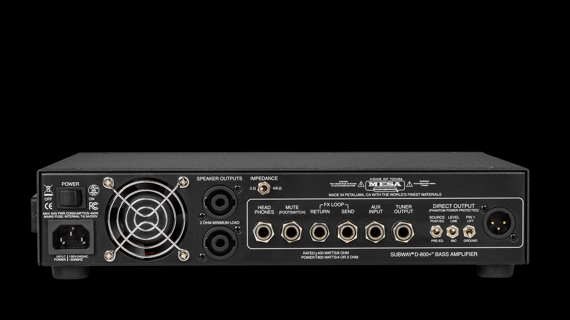 Mesa Boogie Subway D-800+ : subway d800 pls format head back highres