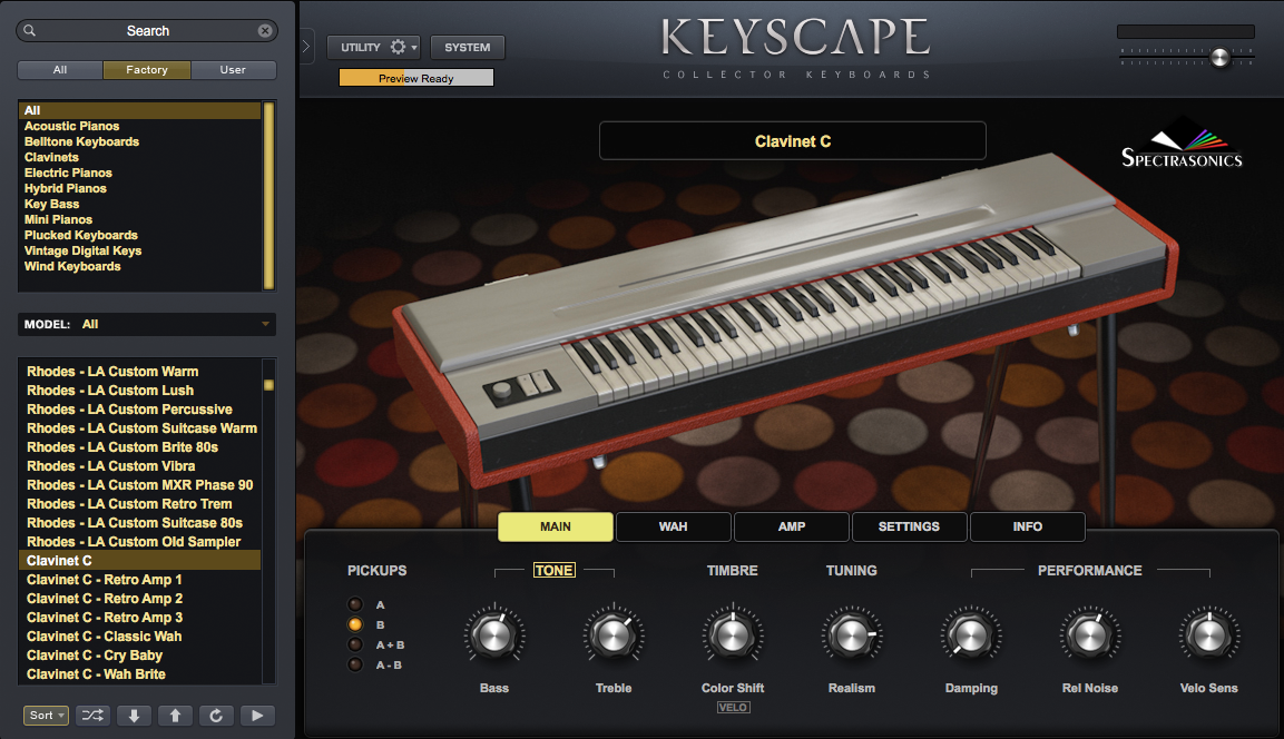 Spectrasonics Keyscape : Search Clavinet
