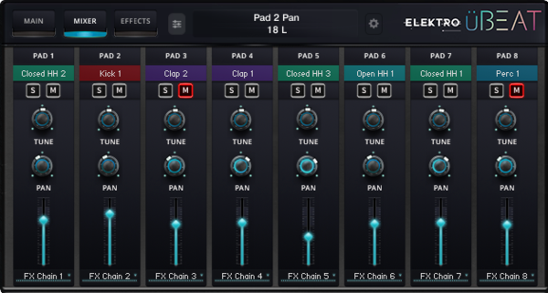 Umlaut Audio uBeat Elektro : uBEAT Elektro Screenshot Mixer B grande