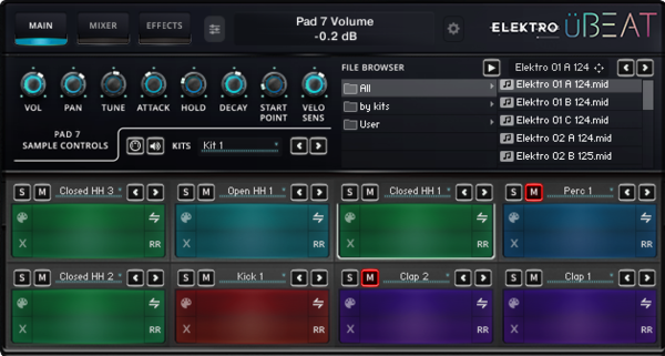 Umlaut Audio uBeat Elektro : uBEAT Elektro Screenshot Main A grande