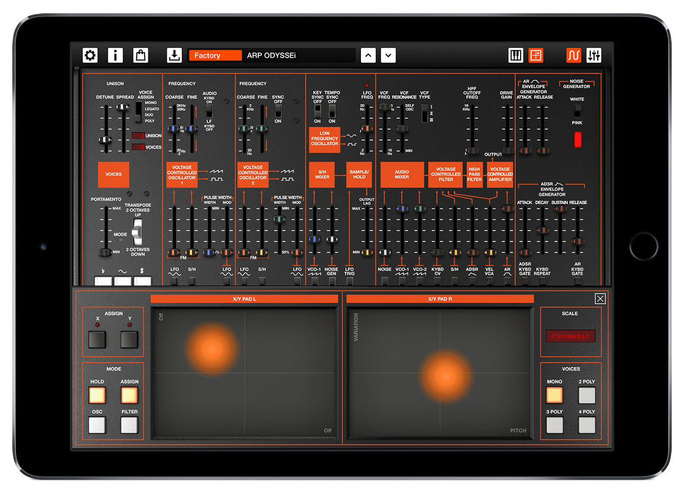 ARP ODYSSEi iPad Air2 bk 3