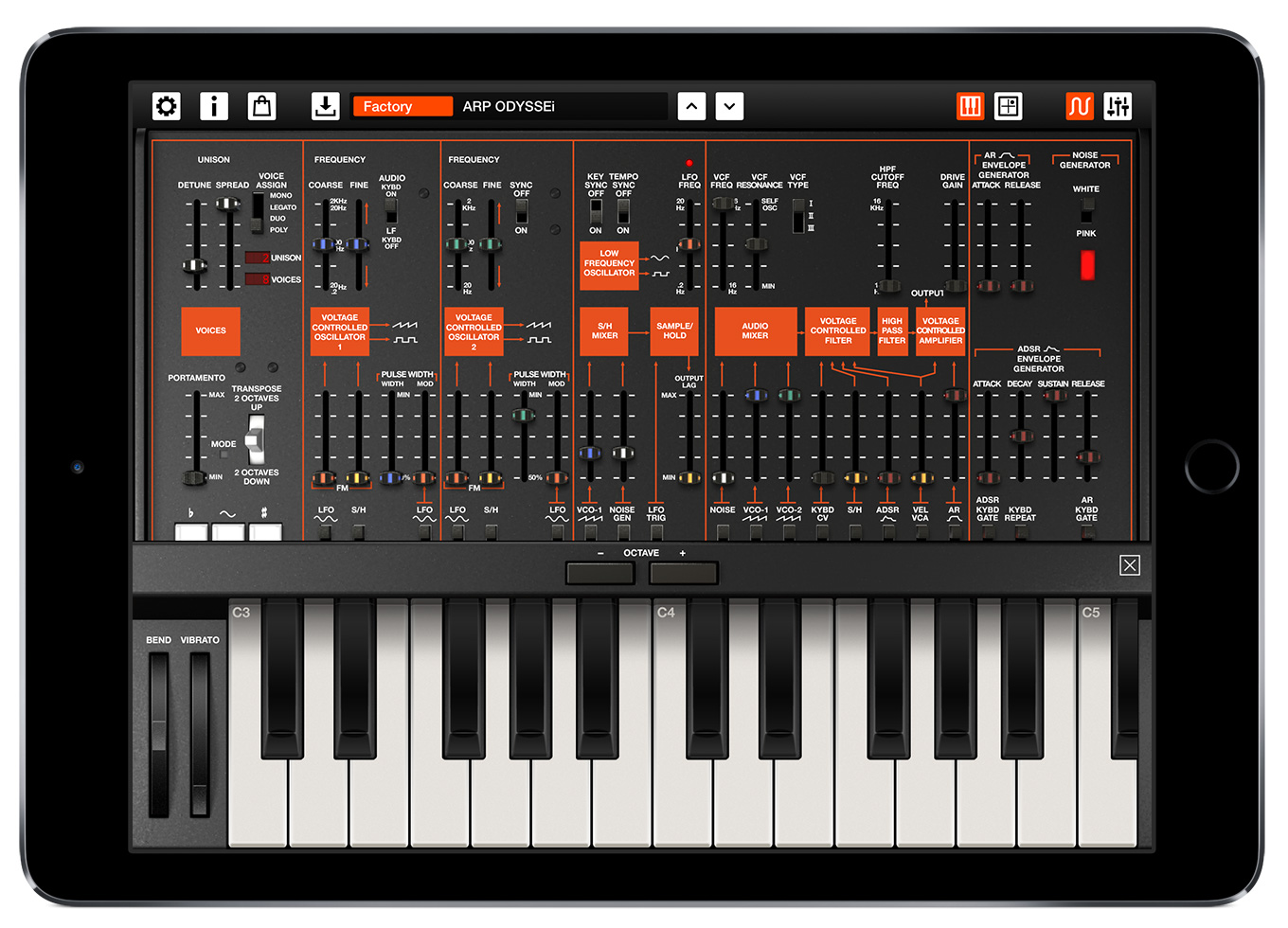 ARP ODYSSEi iPad Air2 bk 4