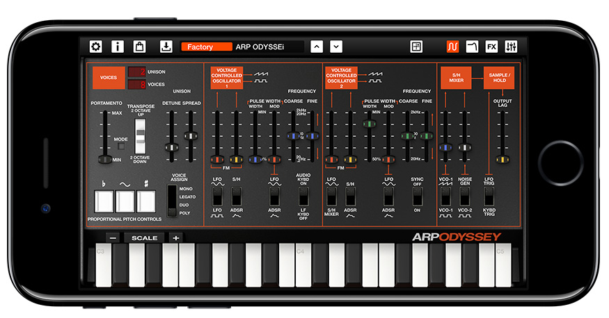 ARP ODYSSEi iPhone7 bk 1