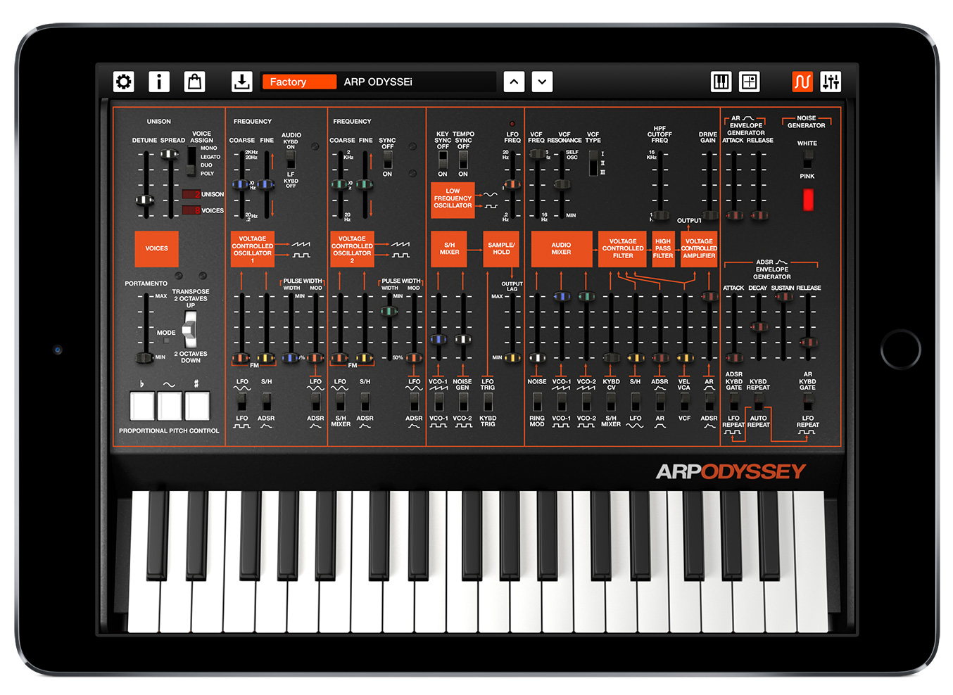 ARP ODYSSEi iPad Air2 bk 1