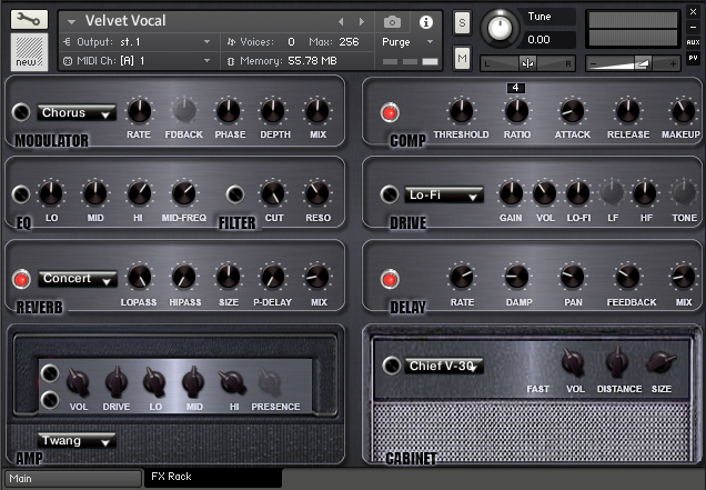 Zero-G Velvet Vocal : Velvet Vocal GUI 2