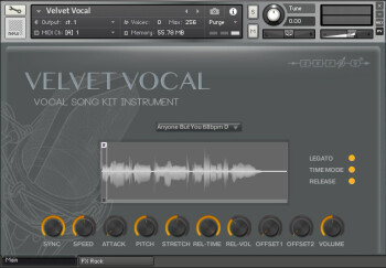 Zero-G Velvet Vocal : Velvet Vocal GUI 1 Zero-G Velvet Vocal : Velvet Vocal GUI 1