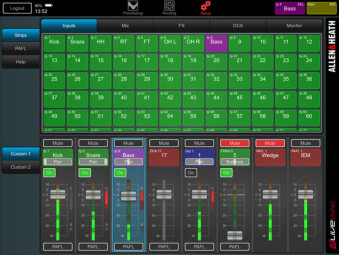 Allen &amp; Heath dLive MixPad : dLive Mix GUI 5