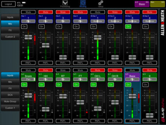 Allen &amp; Heath dLive MixPad : dLive Mix GUI 4