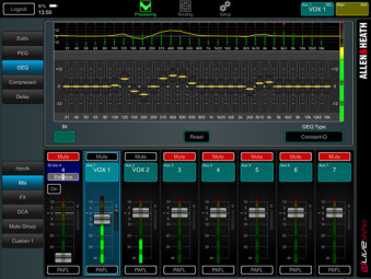 Allen &amp; Heath dLive MixPad : dLive Mix GUI 3