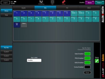 Allen & Heath dLive OneMix : dLive OneMix GUI 4 Allen & Heath dLive OneMix : dLive OneMix GUI 4