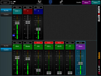 Allen &amp; Heath dLive OneMix : dLive OneMix GUI 2