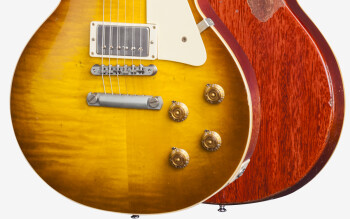 Gibson Mark Knopfler 1958 Les Paul Aged & Signed : LP58MKTASBNH1 BODY FRONT BACK Gibson Mark Knopfler 1958 Les Paul Aged & Signed : LP58MKTASBNH1 BODY FRONT BACK