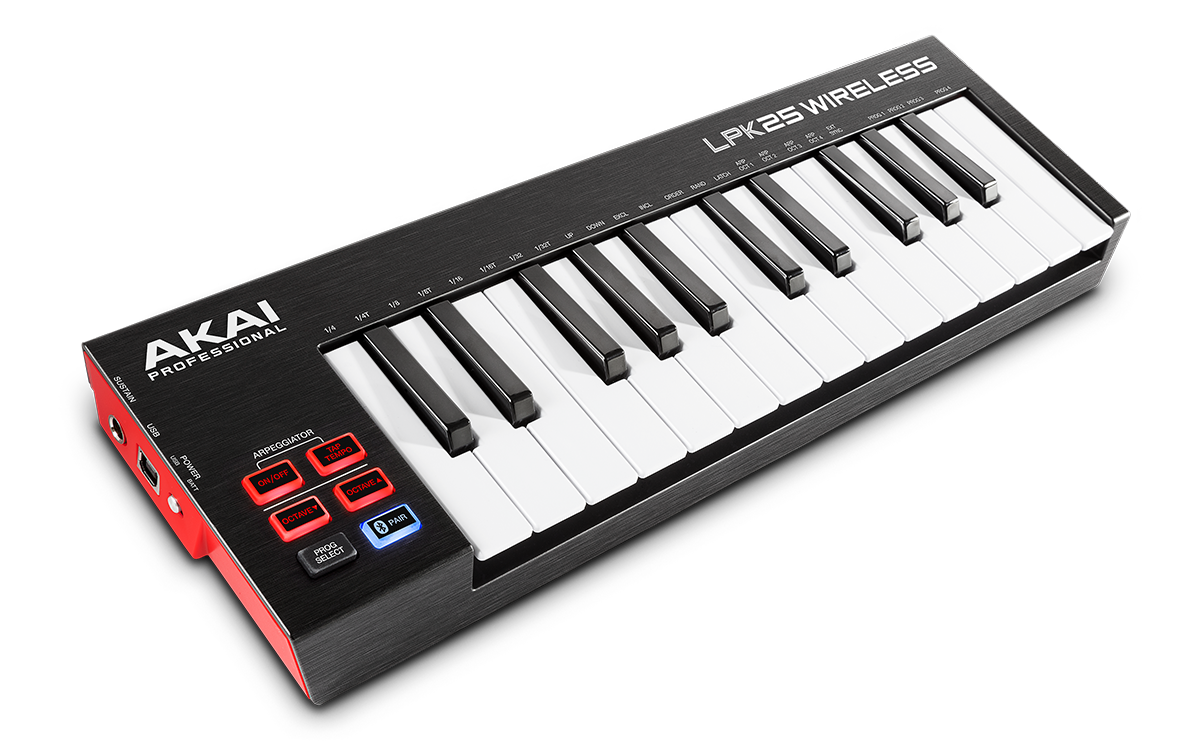 Akai LPK25 Wireless : LPK25Wireless angle 1200x750