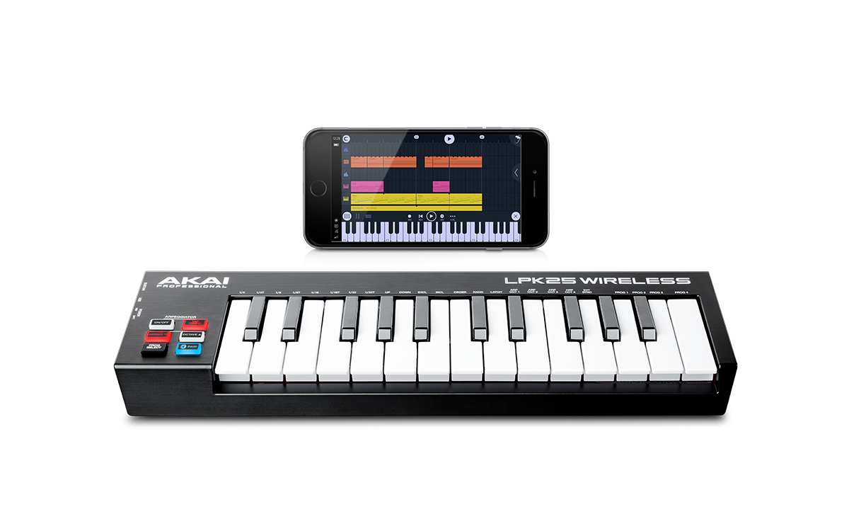 Akai LPK25 Wireless : LPK25Wireless front iPhone 1200x750