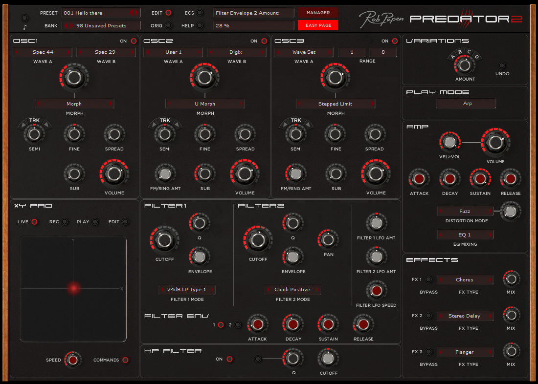 RobPapen Predator2 Easy Page