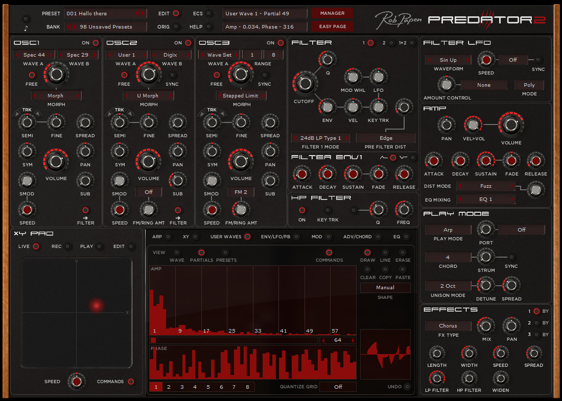 Predator2 User Waves Partials