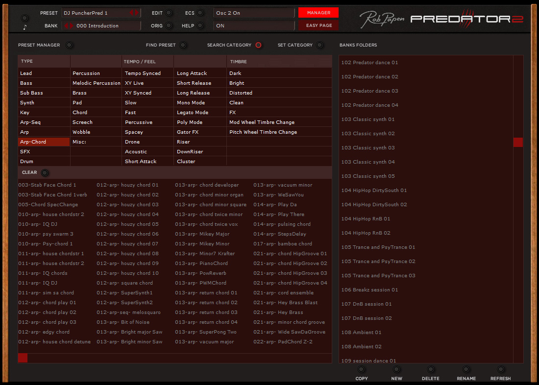 Predator2 Manager Search Category
