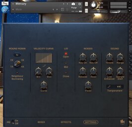 Mercury settings Mercury settings