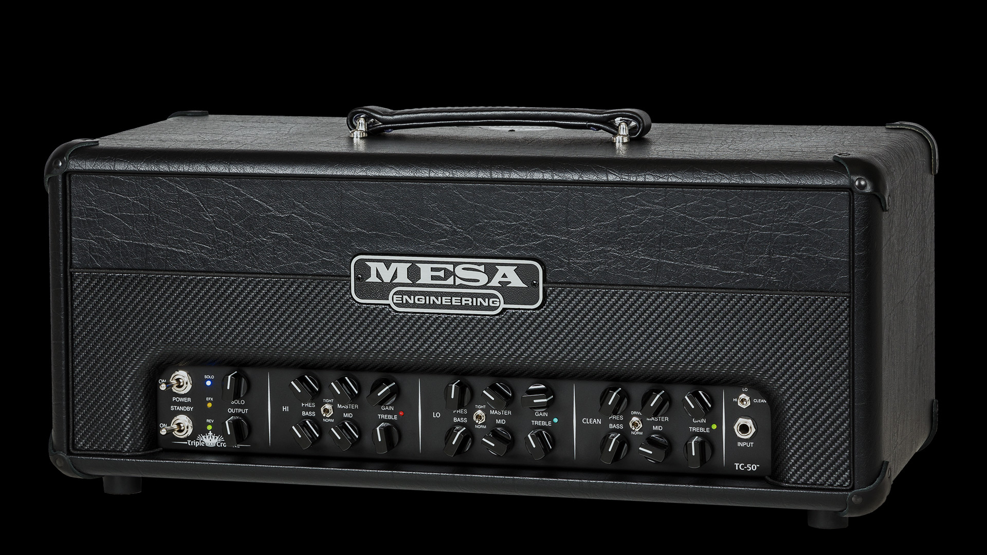 Mesa Boogie Triple Crown TC-50 Head : TC50 Head facing right high rez