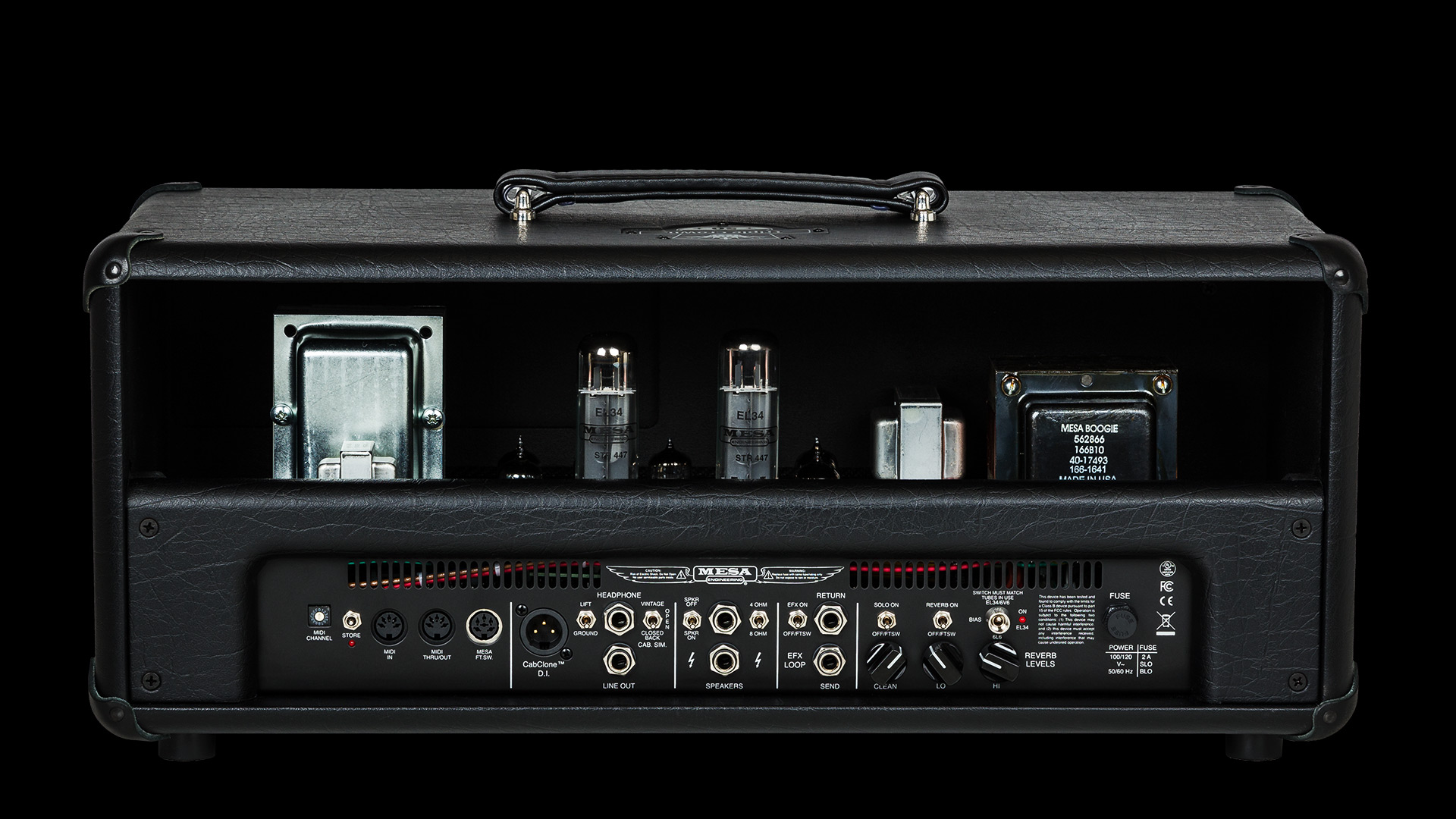 Mesa Boogie Triple Crown TC-50 Head : TC50 Head back high rez