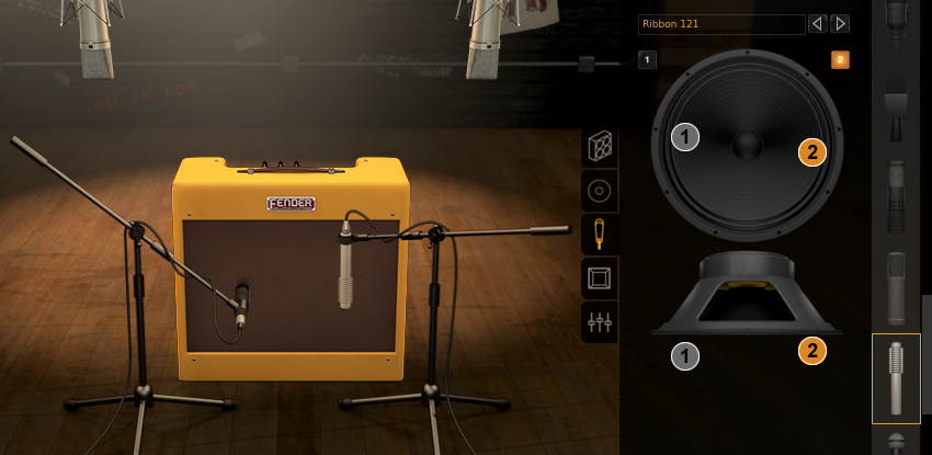 ikc L fender2 cab 3d 1x15 53 Bassman n mics