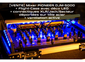 Pioneer DJM 5000 table de mixage DJ + Flight Case XLR JACK déco LED (0)