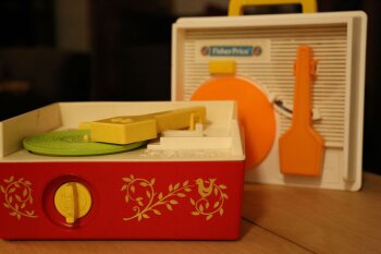 NI KOMPLETE KINETIC TREATS Record Player Music Box NI KOMPLETE KINETIC TREATS Record Player Music Box