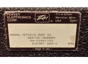 Peavey Studio Pro 40 (50630)