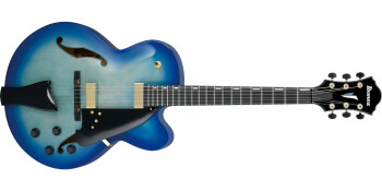 Ibanez AFC155 : ibanez afc155 jbb jet blue burst contemporary archtop guitar
