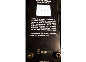 Vox V847-A Wah-Wah Pedal (7030)