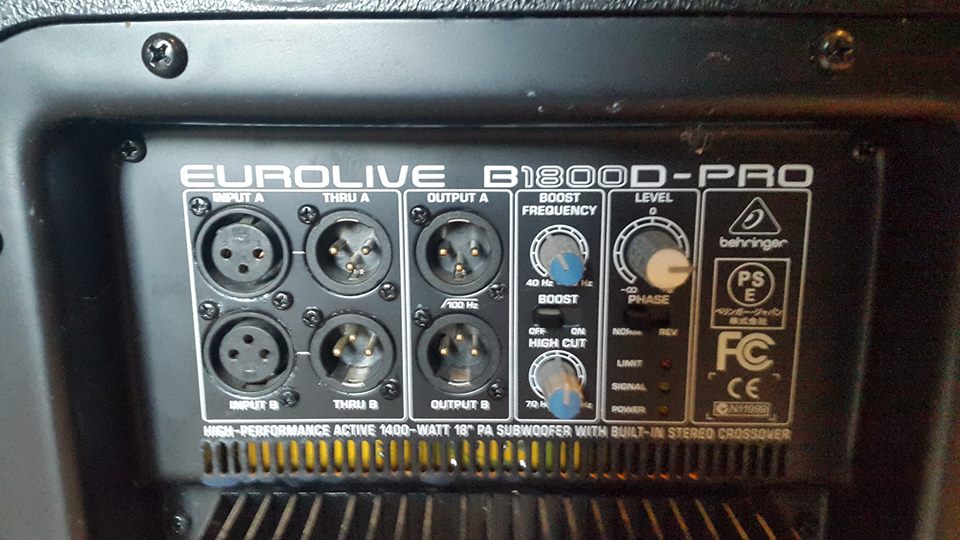 behringer eurolive 1800d