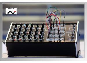 MINISIZER analog modular synthesizer system (final version with black pannels)