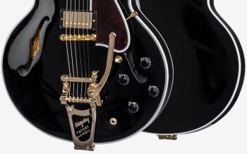 Gibson ES-355 Vintage Ebony Bigsby VOS : ES5516EBBG1 BODY FRONT BACK Gibson ES-355 Vintage Ebony Bigsby VOS : ES5516EBBG1 BODY FRONT BACK