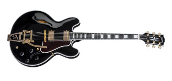 Gibson ES-355 Vintage Ebony Bigsby VOS : ES5516EBBG1 MAIN HERO 01