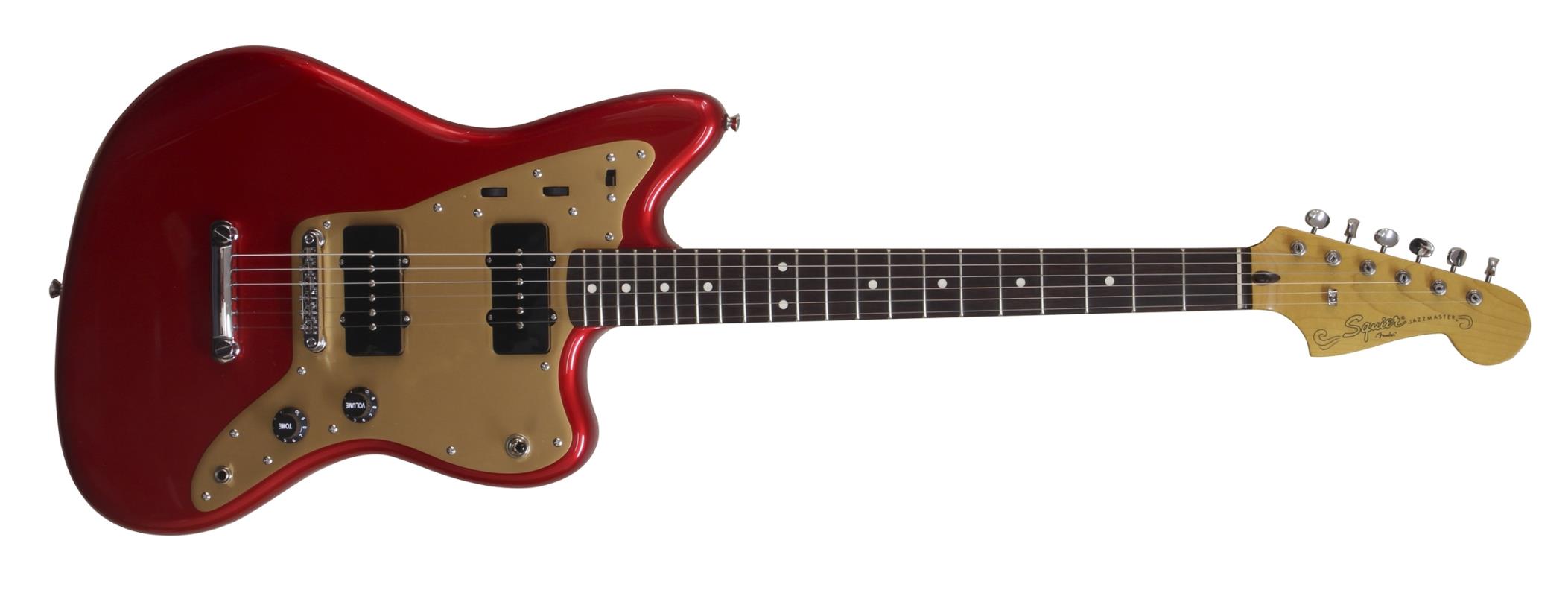 Squier Deluxe Jazzmaster ST : squier deluxe jazzmaster st electric guitar candy apple red 415254