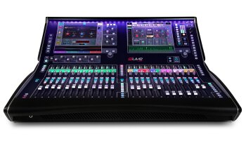 Allen & Heath C3500 : dLive C3500 Front purple lights Allen & Heath C3500 : dLive C3500 Front purple lights