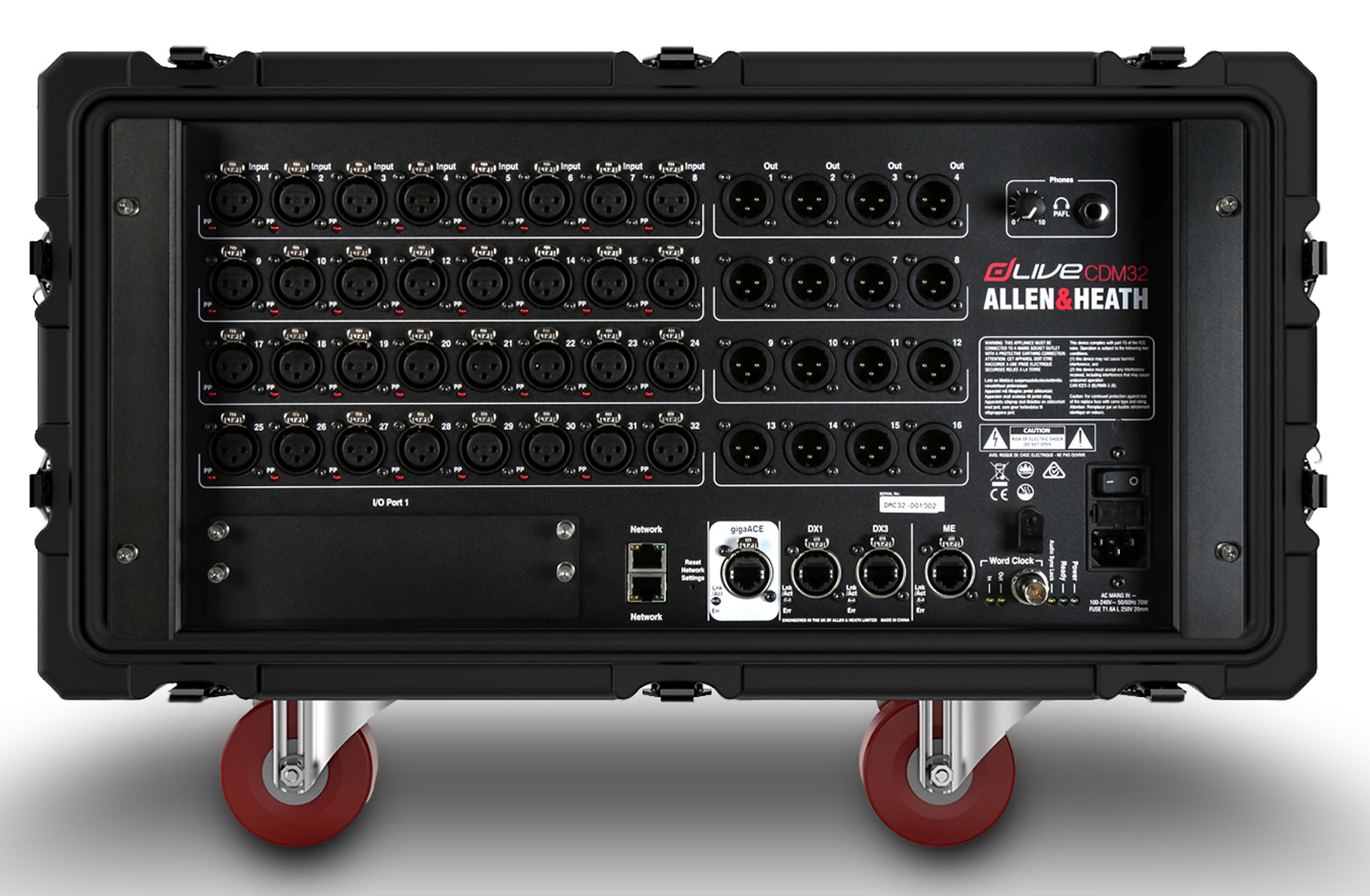 Allen &amp; Heath CDM32 : dLive CClass CDM32 Front in RollingRack