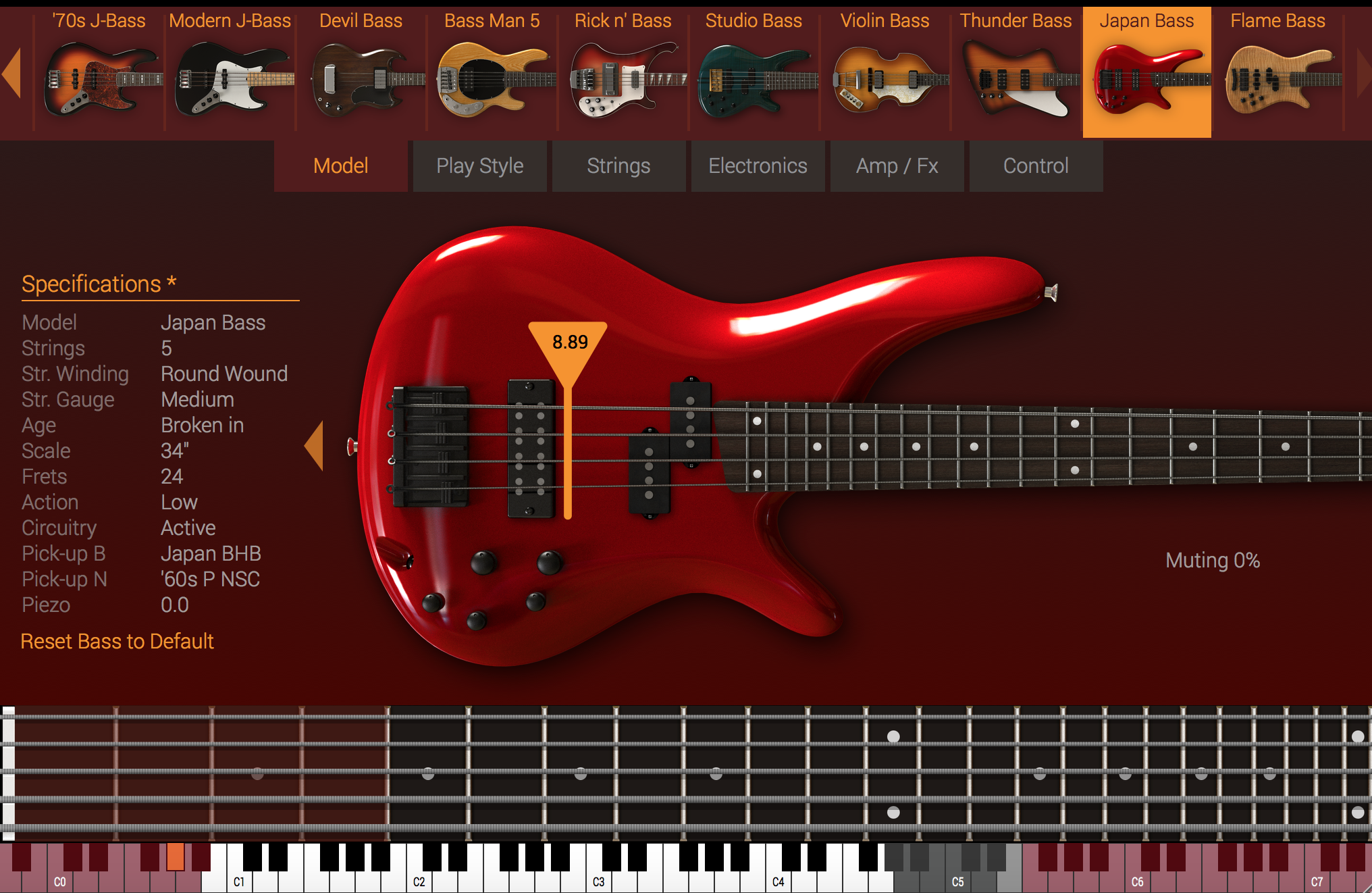 IK Multimedia Modo Bass : modeles