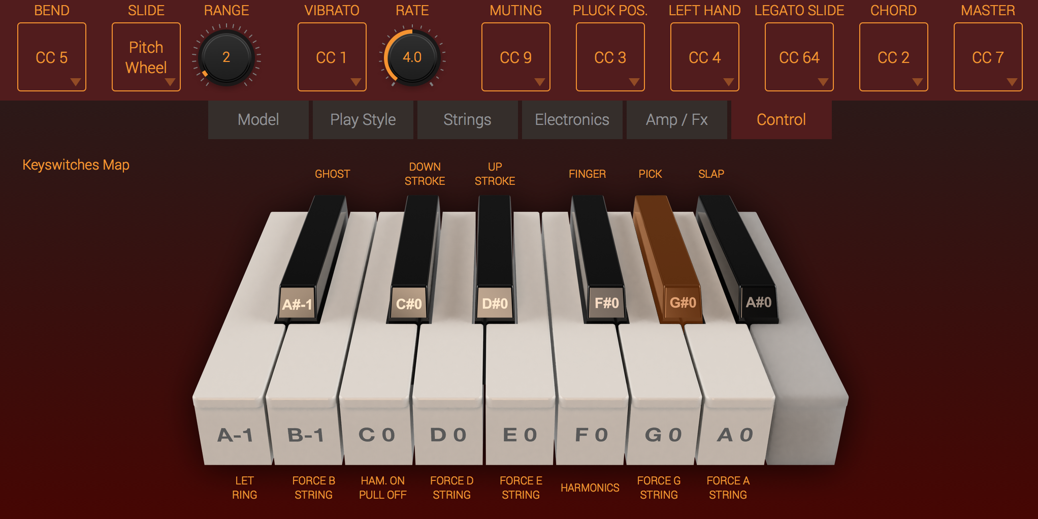 IK Multimedia Modo Bass : control