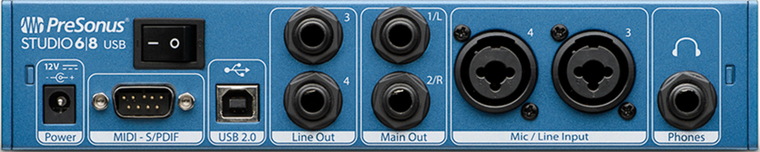 PreSonus Studio 6|8 : Studio 68 rear