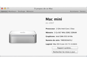 A propos de ce Mac Mini