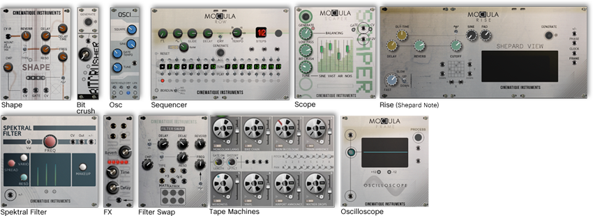 Cinematique Instruments MOCIULA : Cinematique Instruments MOCIULA