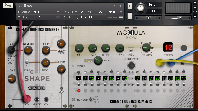 Cinematique Instruments MOCIULA : Cinematique Instruments MOCIULA