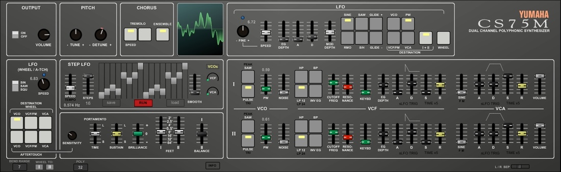 yumaha cs 75m 6 orig