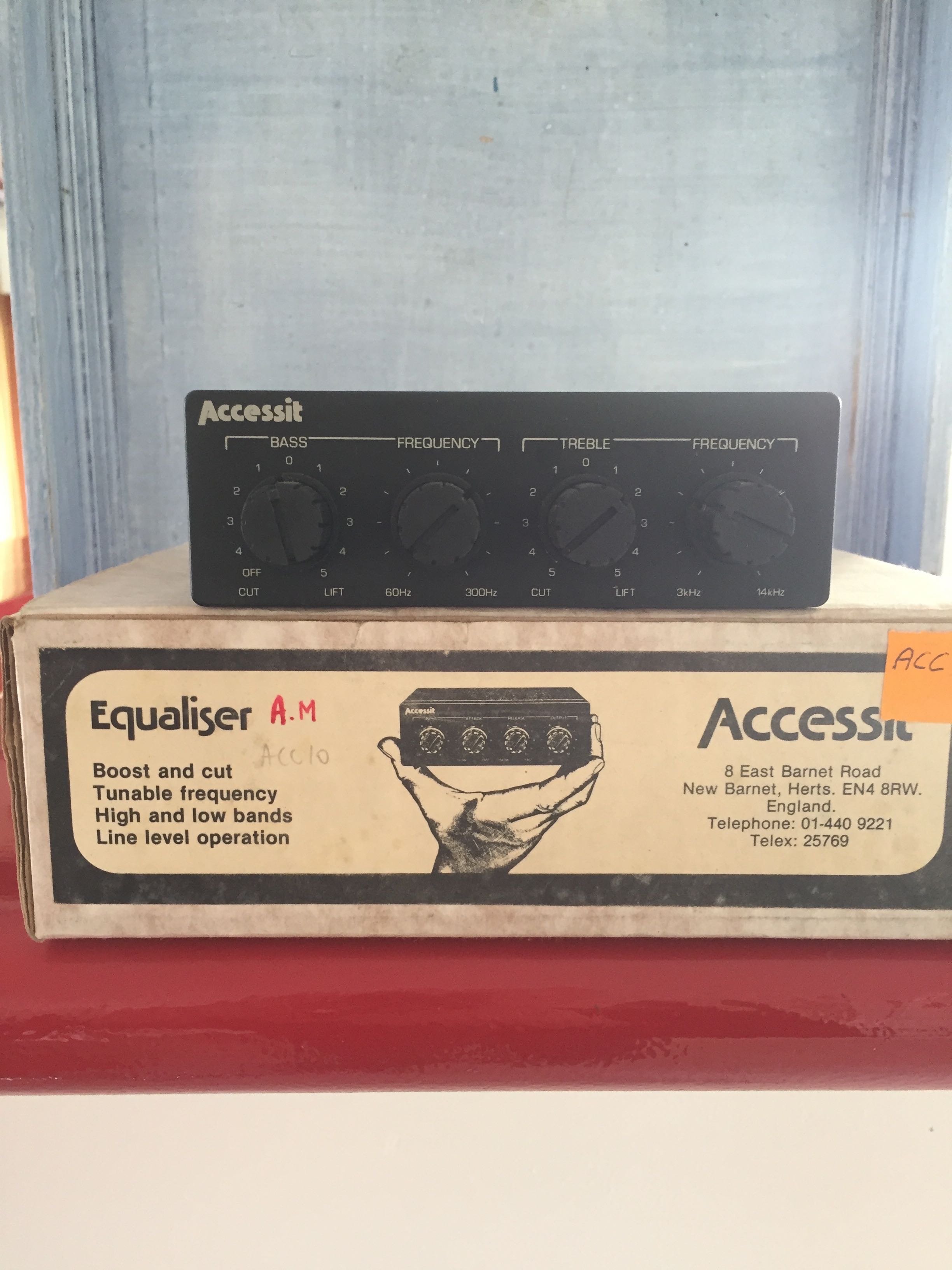 Bendive Accessit équaliseur paramétrique à deux bandes de fréquence mono